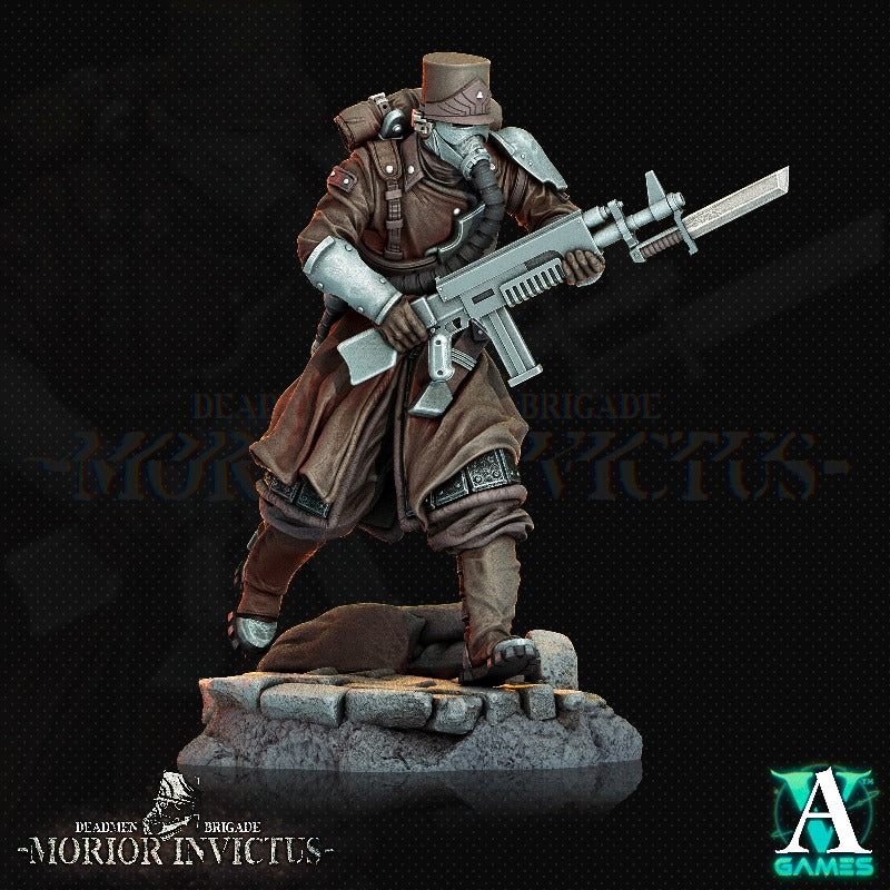 miniature Morior Light Infantry sculpted by Archvillain Games