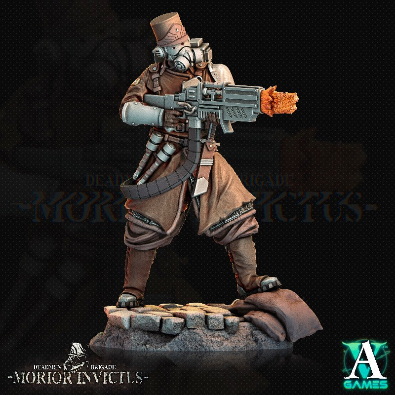 miniature Morior Light Infantry sculpted by Archvillain Games