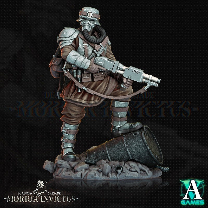 miniature Morior Shocktrooper sculpted by Archvillain Games