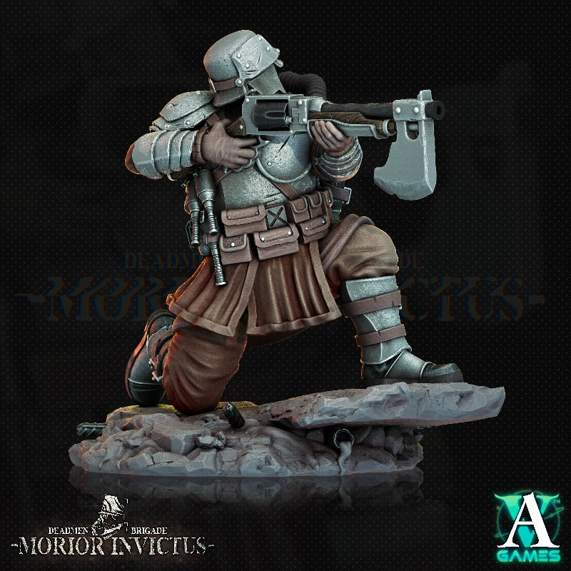 miniature Morior Shocktrooper sculpted by Archvillain Games