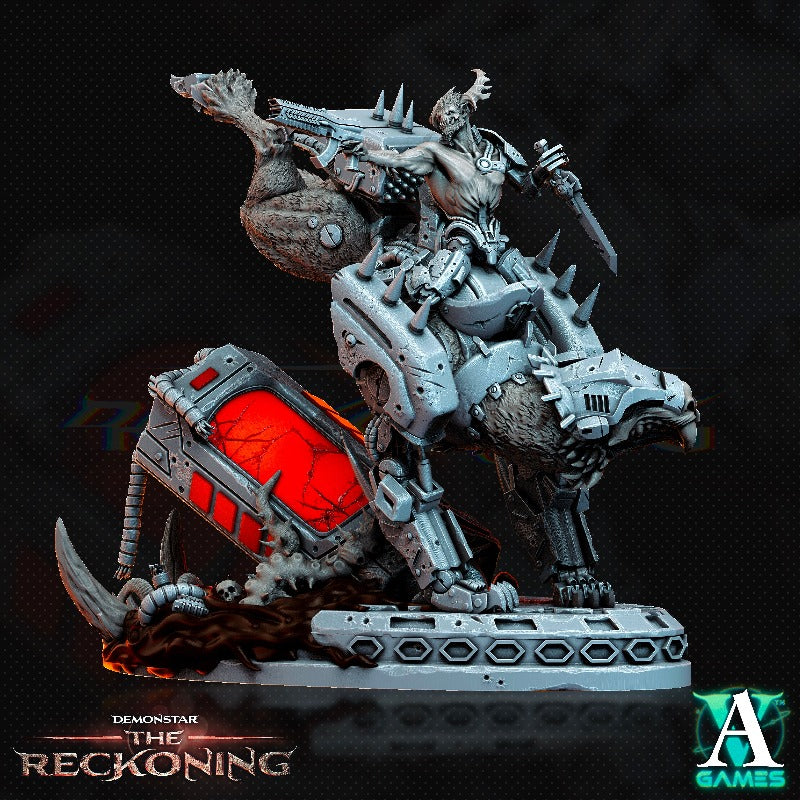 miniature Armari Druraka Rider #2 sculpted by Archvillain Games