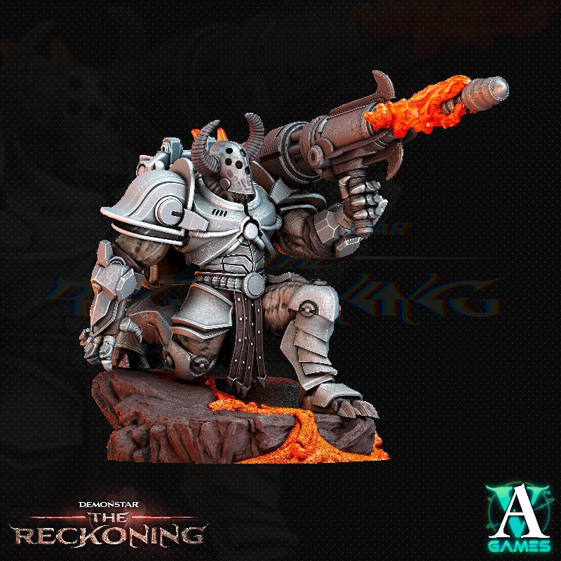 miniature Armari Heavy Infantry #3 sculpted by Archvillain Games