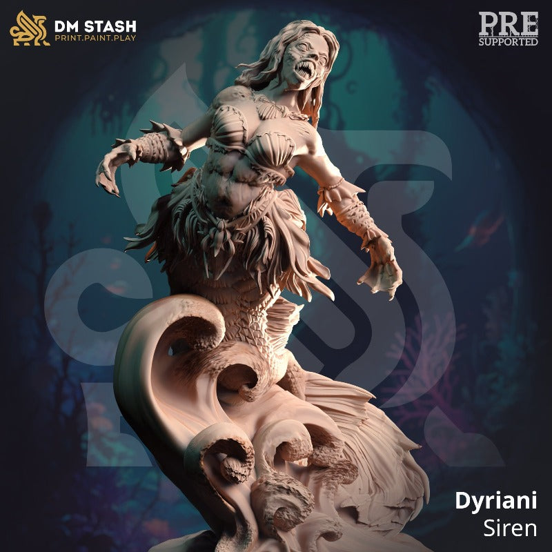 miniature Dyriani - Sirens (fishlike) sculpted by DM Stash