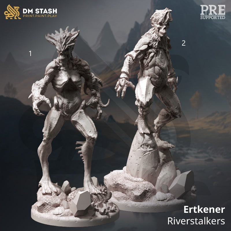 miniature Ertkener - Riverstalkers sculpted by DM Stash