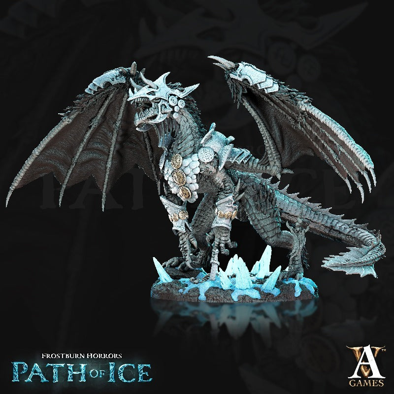 miniature Valkoinen - Blizzard dragon sculpted by Archvillain Games