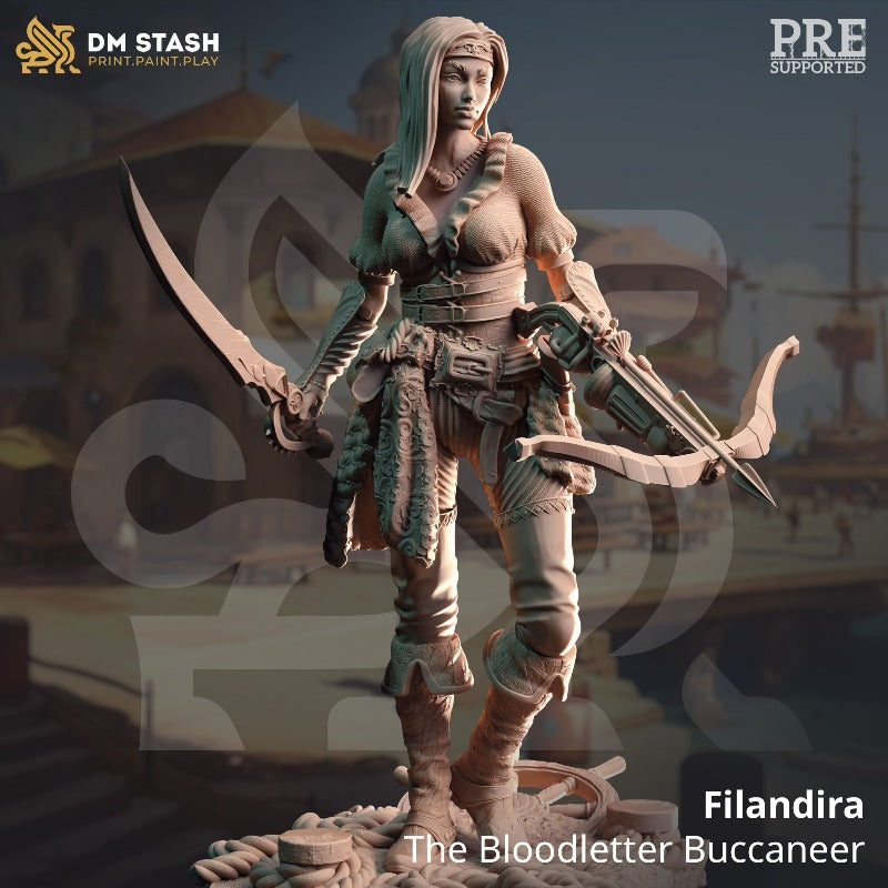 miniature Filandira - Bloodletter Bucanner sculpted by DM Stash
