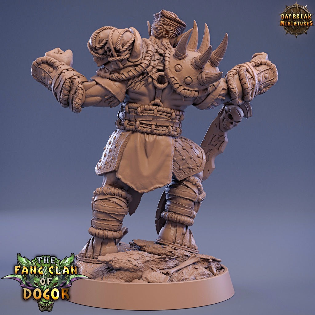 miniature Fin'gaa Stonefang sculpted by Daybreak miniatures