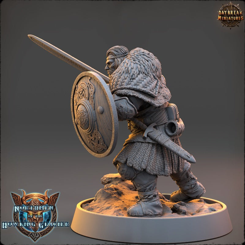 miniature Garleif Ravenwing sculpted by Daybreak Miniatures