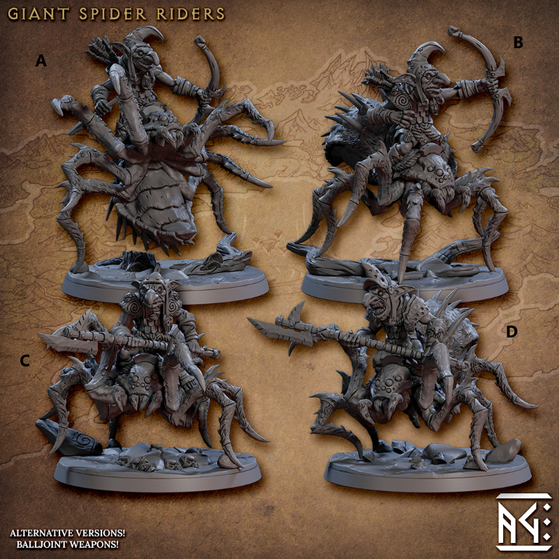 Faldorn Giant Spiders Riders