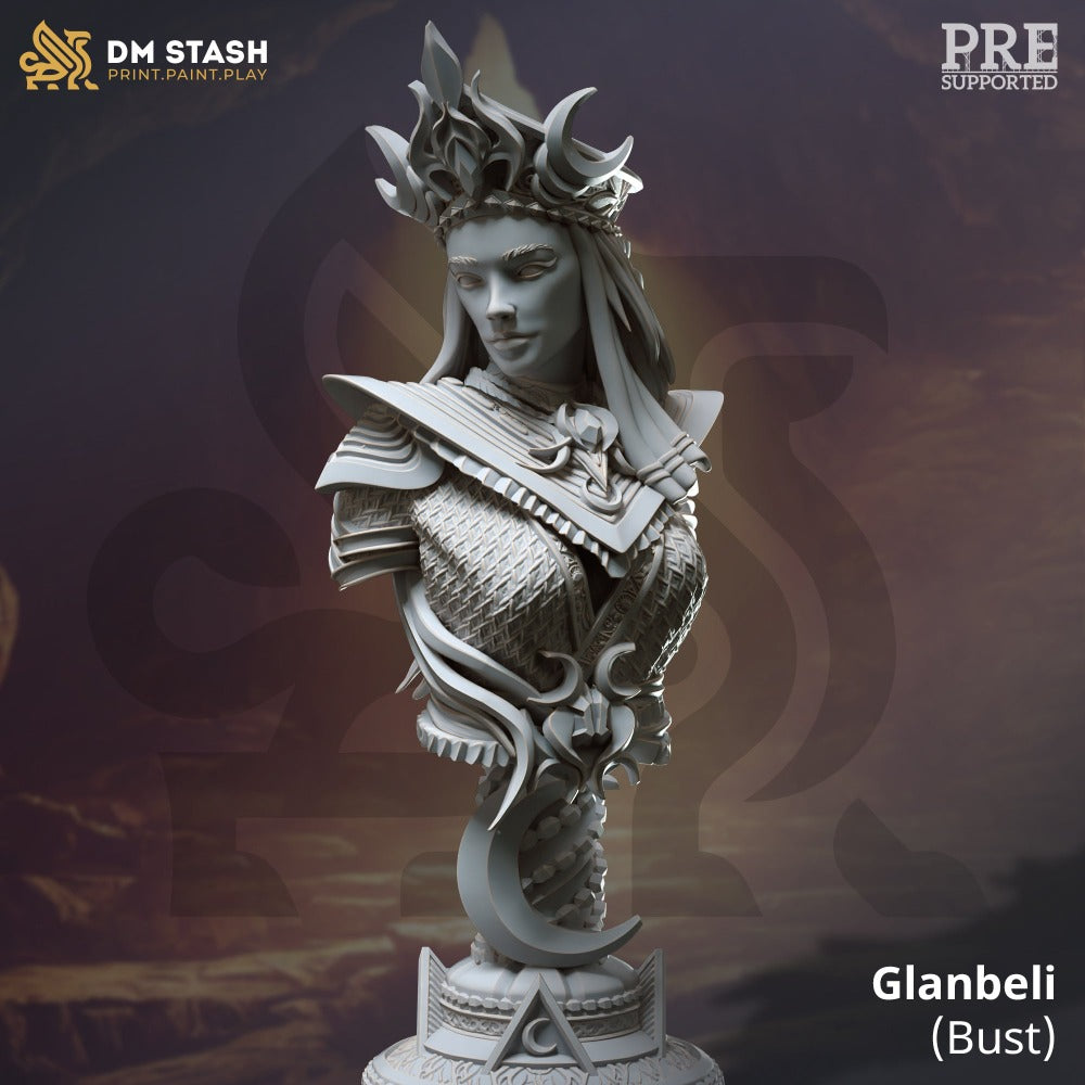 miniature Glanbeli bust sculpted by DM Stash