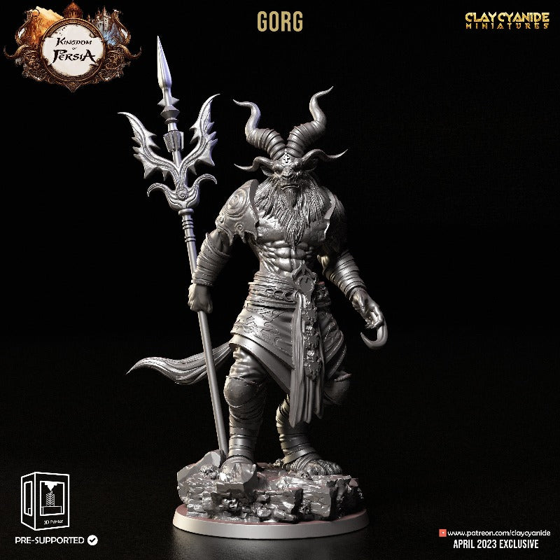 miniature Gorg sculpted by Clay Cyanide