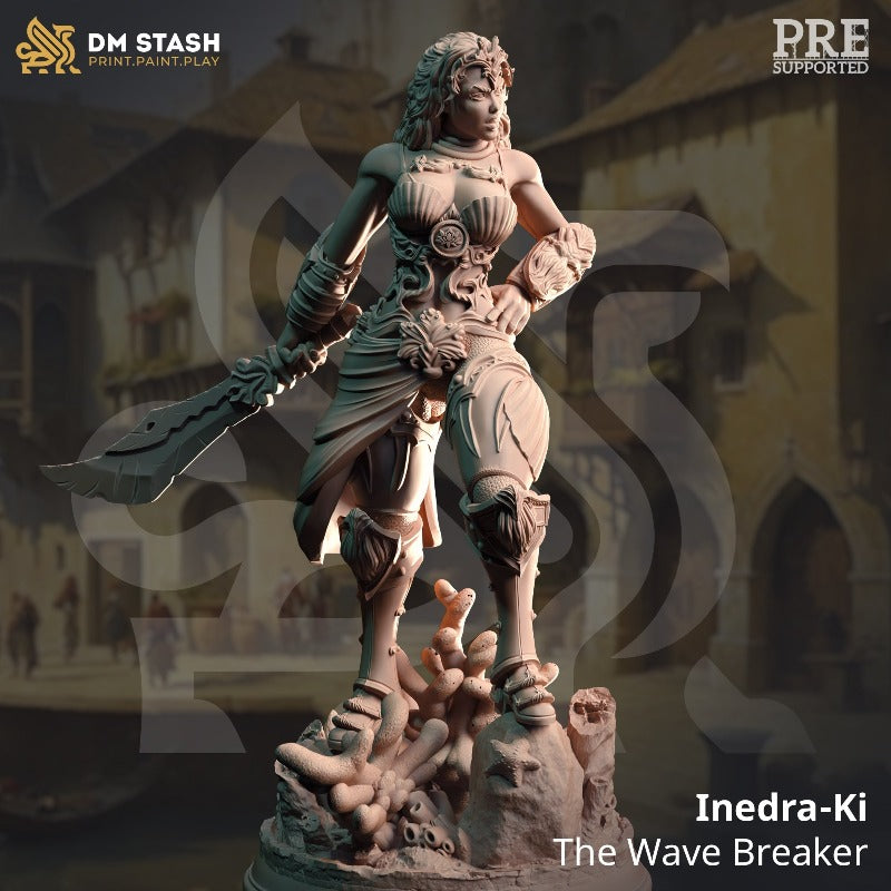 miniature Inedra-Ki - The Wavebreaker sculpted by DM Stash