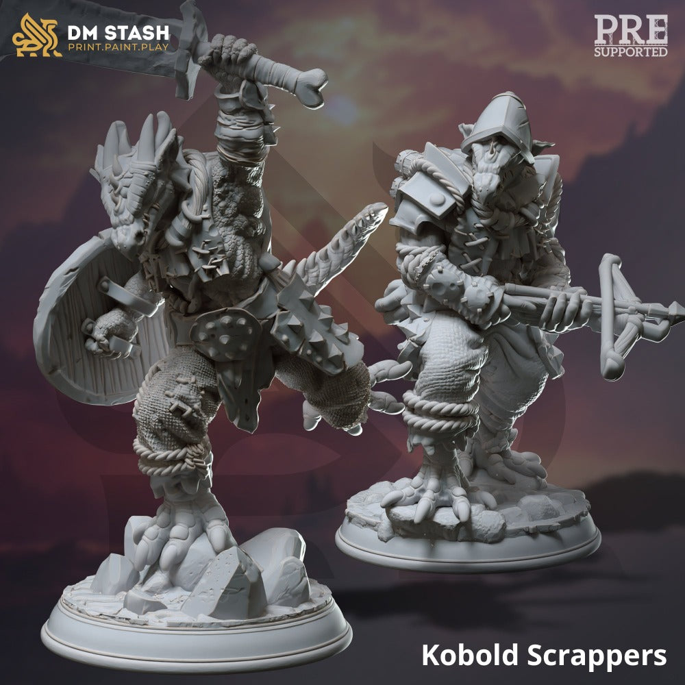 miniature Kobold scrappers sculpted by DM Stash