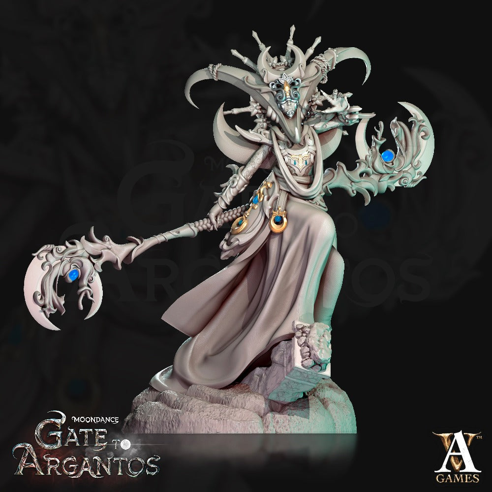 miniature Mage of the Crescent 1 sculpted by Archvillain Games