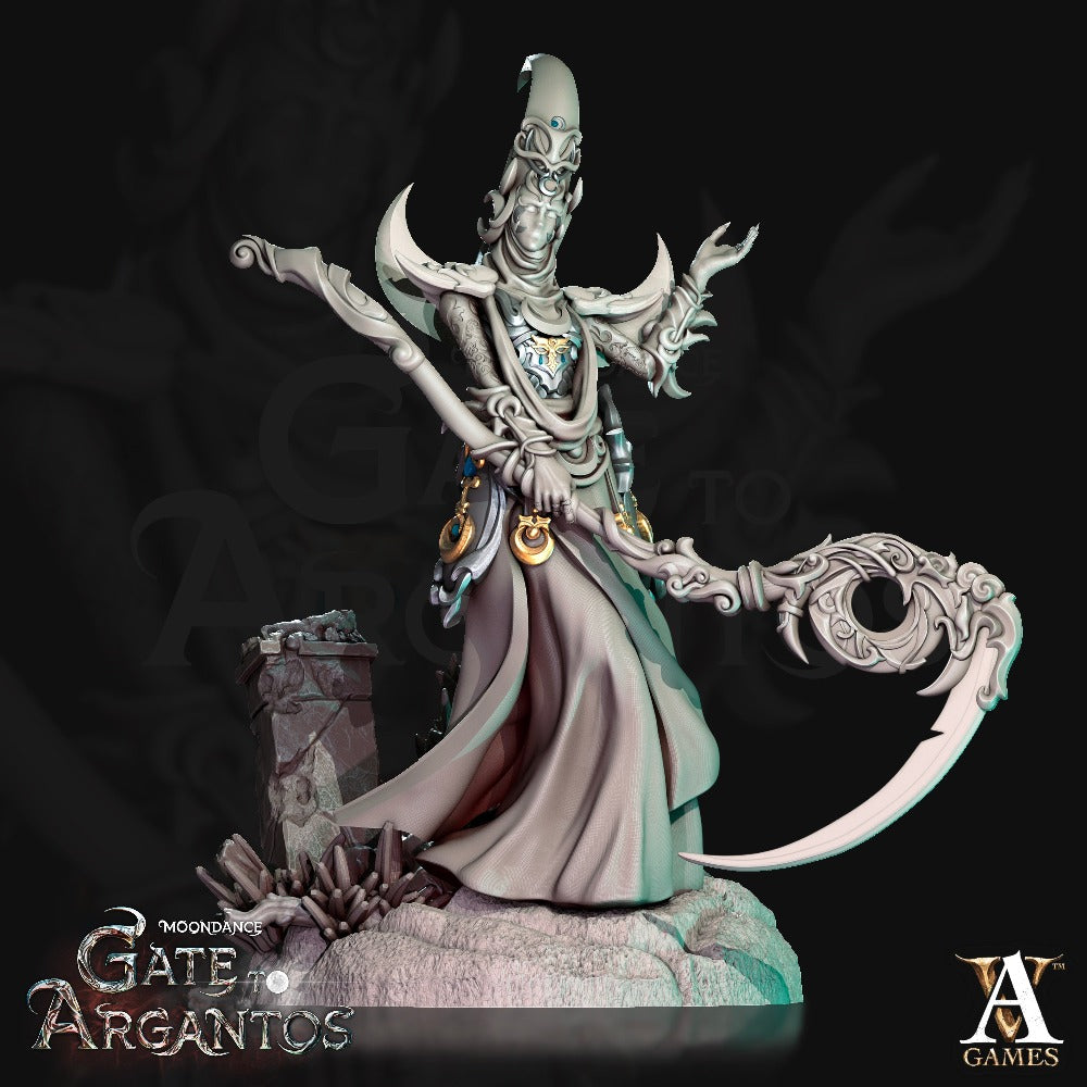miniature Mage of the Crescent 2 sculpted by Archvillain Games