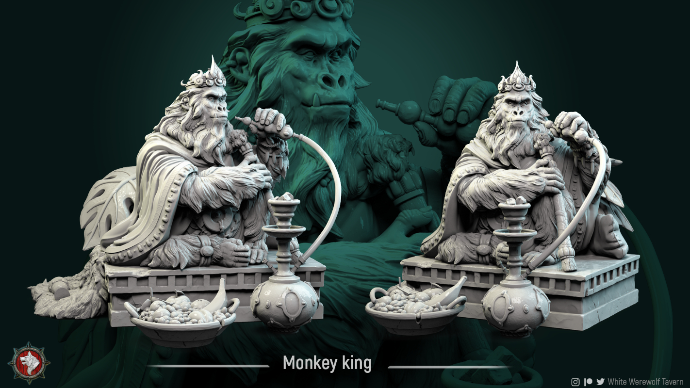 Miniature Kruh Monkey King Designed by White Werewolf Tavern