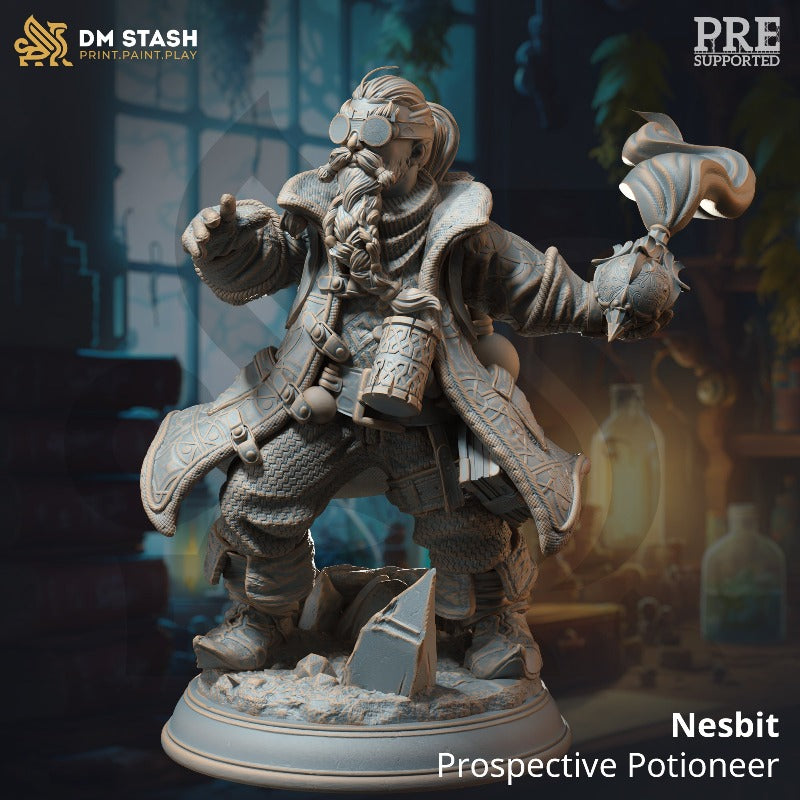 miniature Nesbit - Prospective Potioneer sculpted by DM Stash