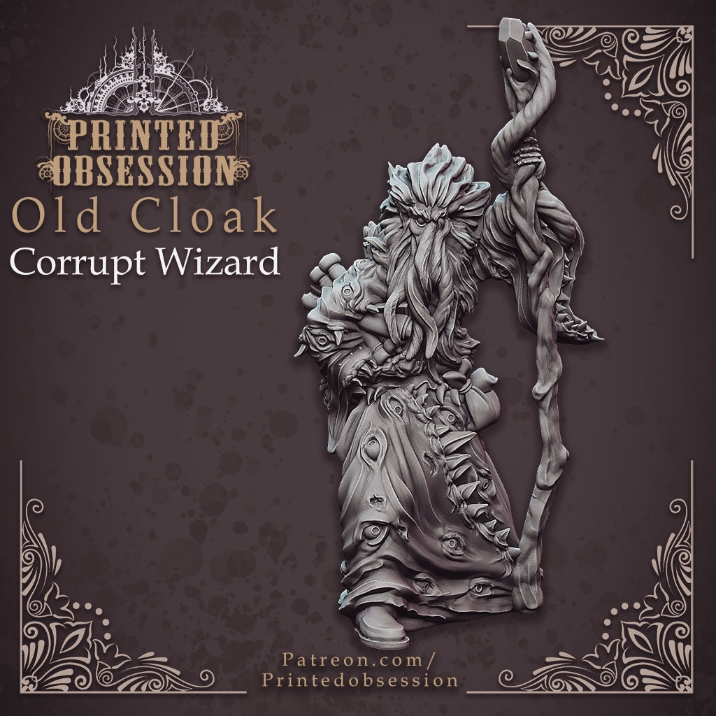 Lovecraftian caster wizard warlock unpainted resin unpainted resin 3D Printed Miniature