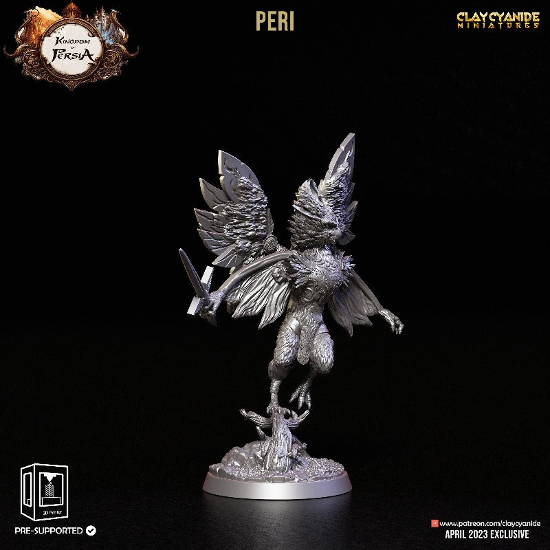 miniature Peri sculpted by Clay Cyanide