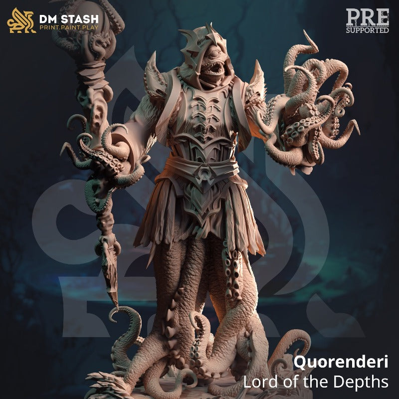 miniature Quorenderi - Lord of the Depths (solo) sculpted by DM Stash
