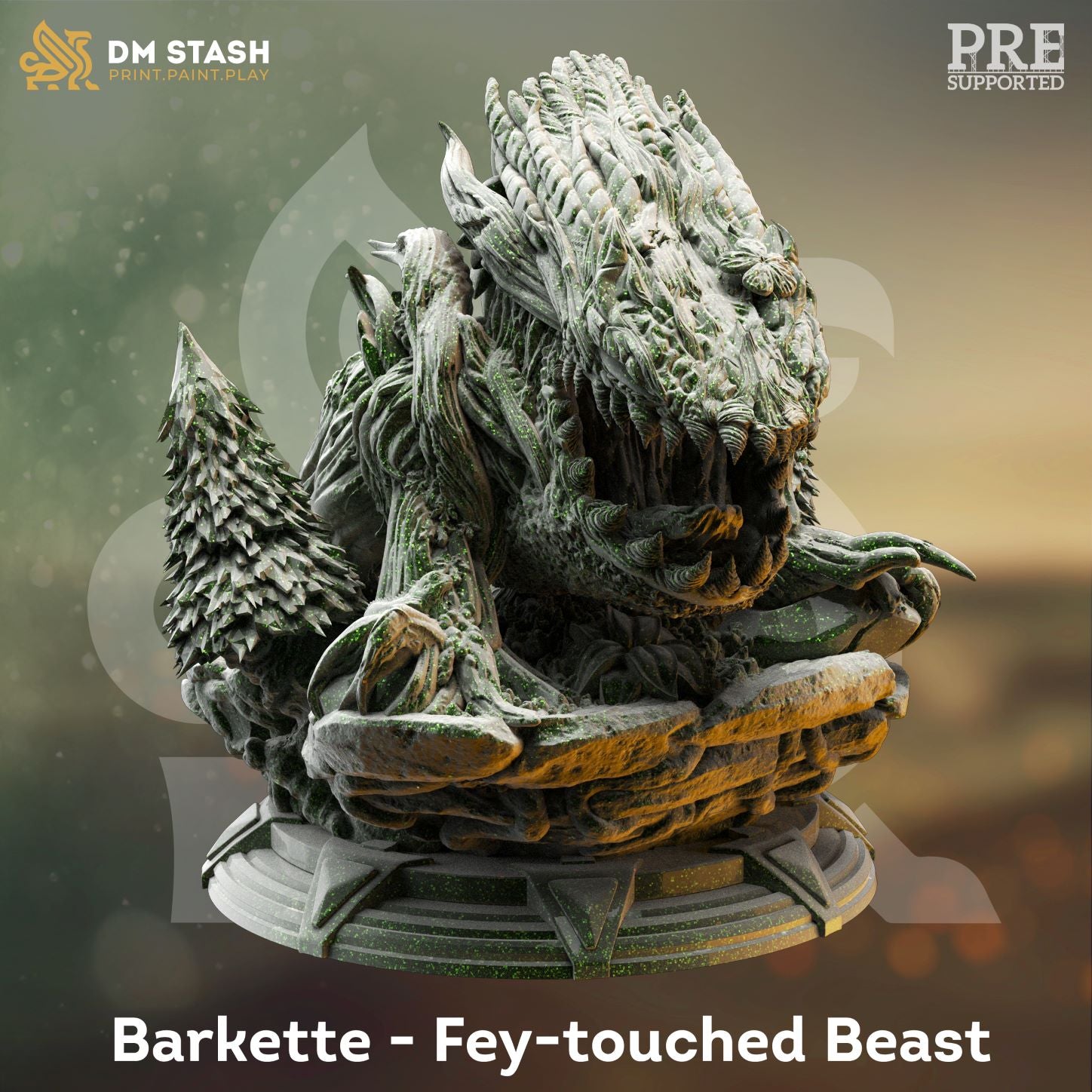 fey forest beast tree ent  unpainted resin unpainted resin 3D Printed Miniature