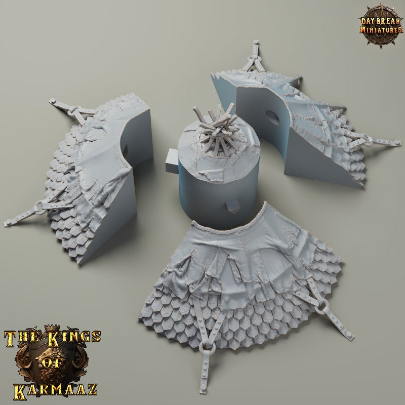 miniature Royal Marquee sculpted by Daybreak Miniatures