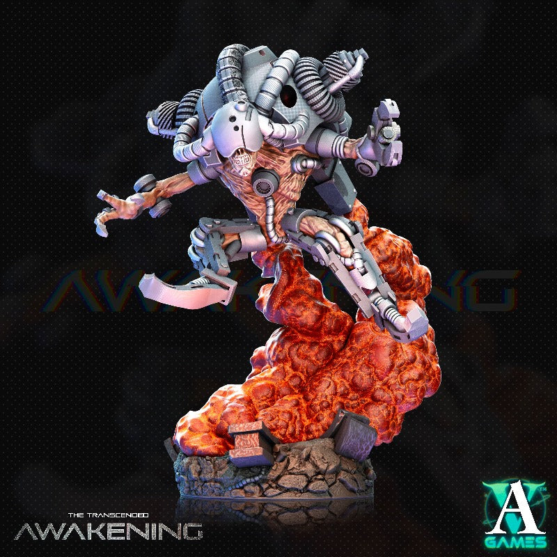 miniature Trancended Meltabags pose 4 sculpted by Archvillain Games
