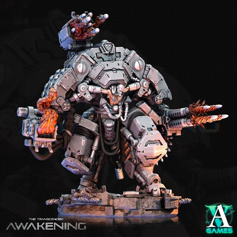 miniature Trancended Vastators pose 1 sculpted by Archvillain Games