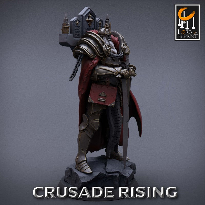 miniature Templar King by Lord of the Print