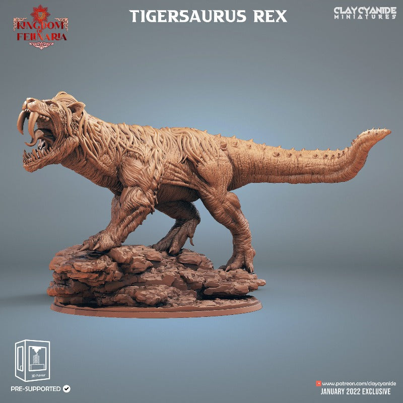 miniature Tigersaures Rex by Clay Cyanide