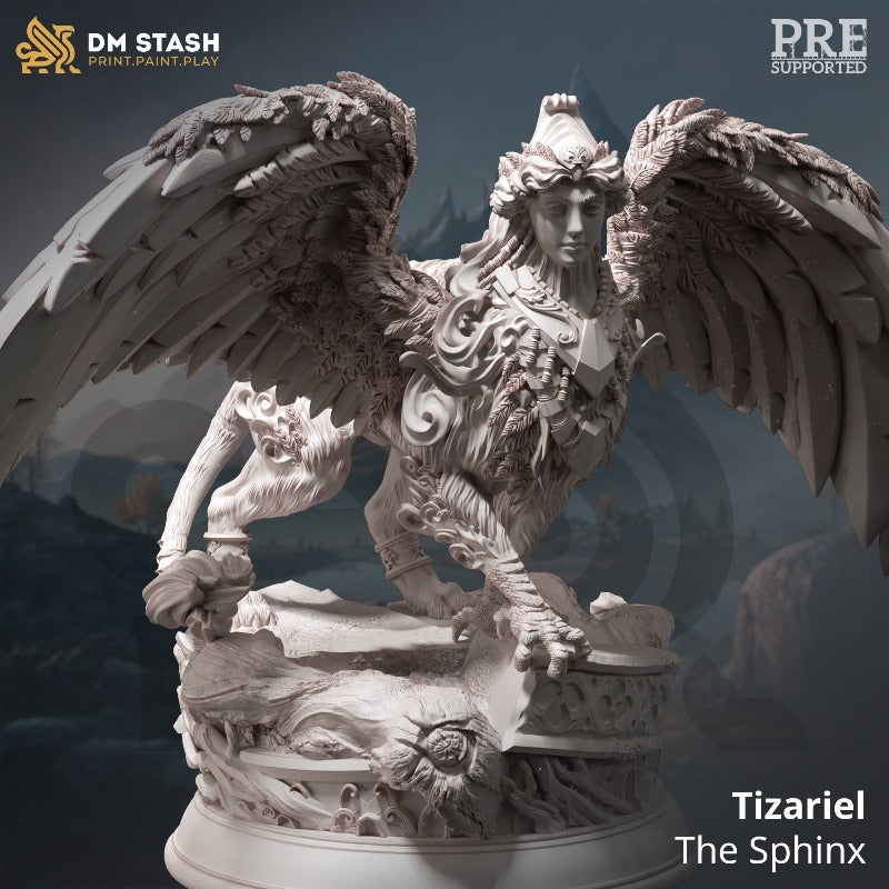 miniature Tizariel - The Sphinx  sculpted by DM Stash