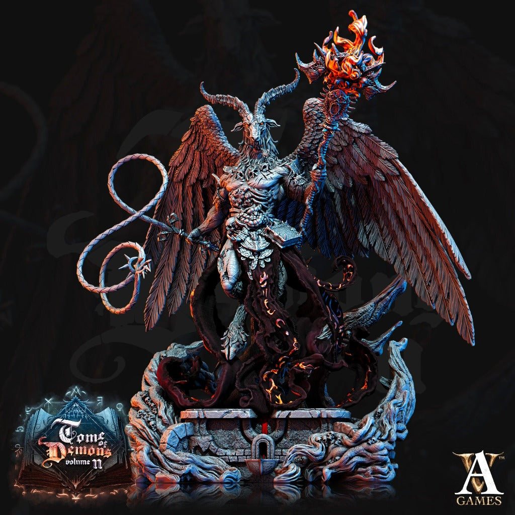 infernal fiendish devil demon tamer Unpainted Resin 3D Printed Miniature