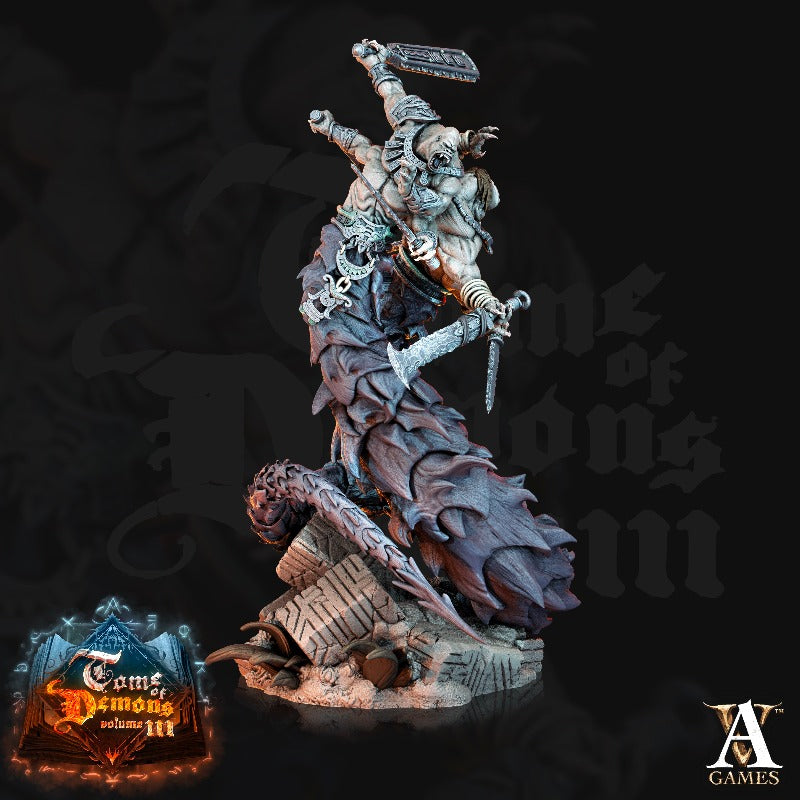 miniature Teraton Tamareth Pose 3 sculpted by Archvillain Games