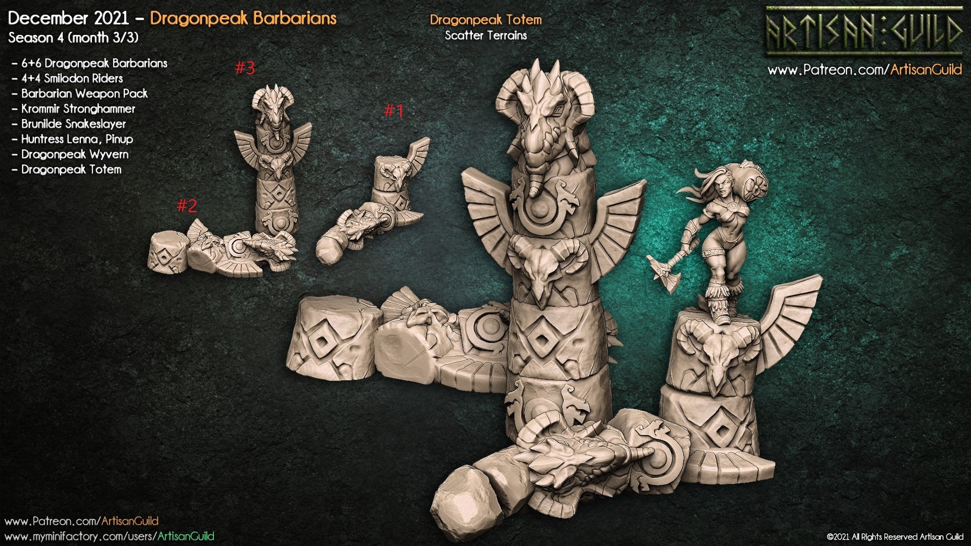dragon tribe totem polesMAD16652-bBAT
