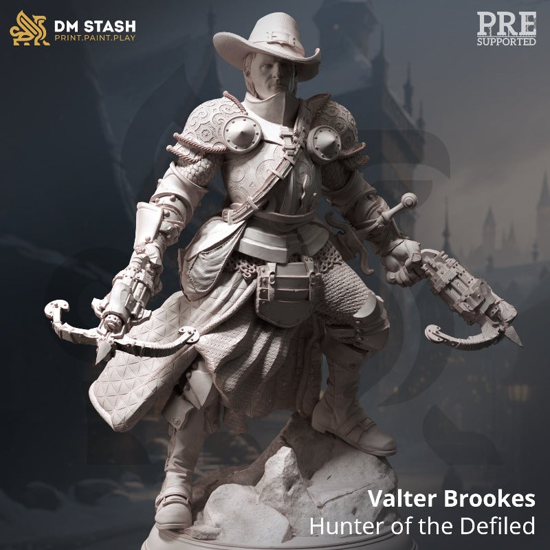 miniature Valter Brookes - Hunter of the Defiled sculpted by DM Stash
