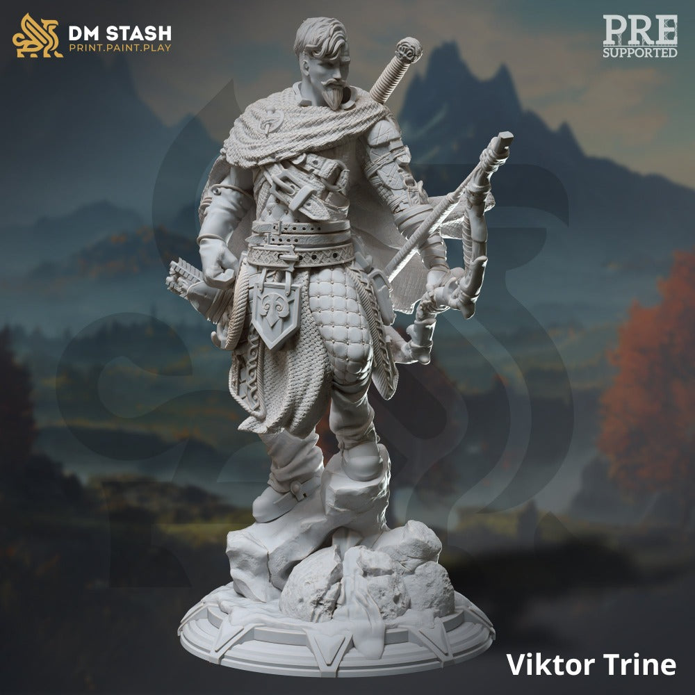 miniature Viktor Trine sculpted by DM Stash
