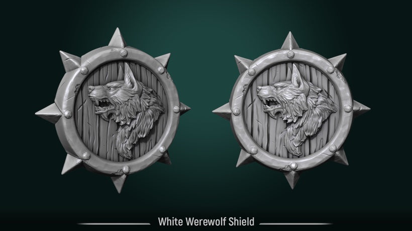 White Werewolf Shield