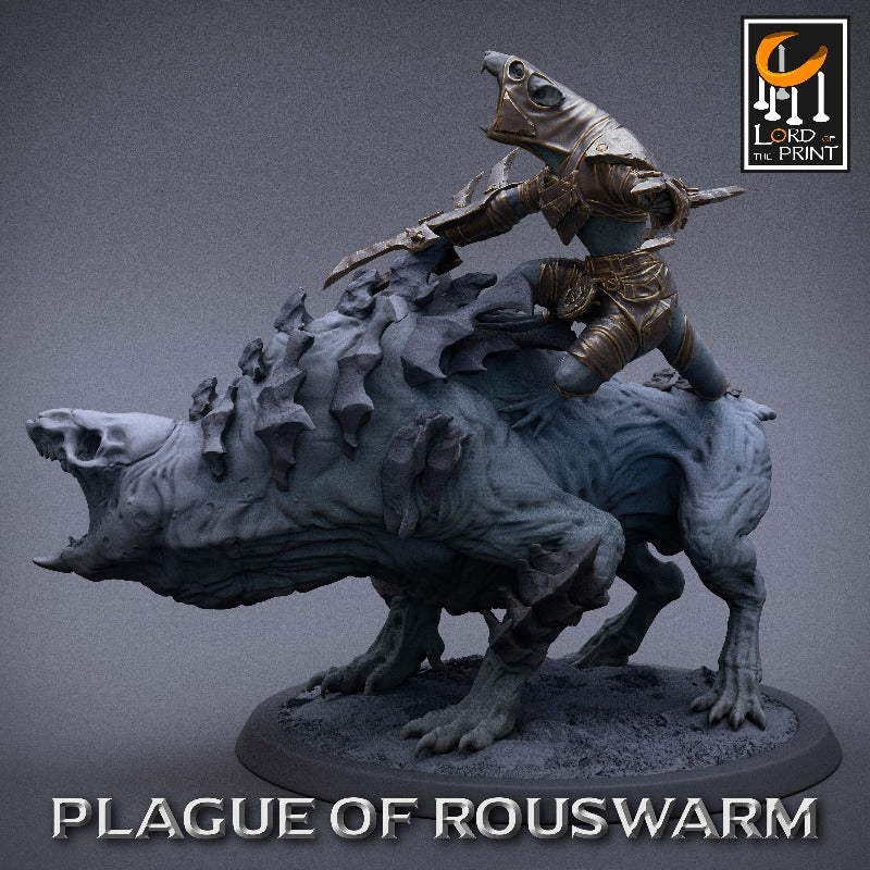 Miniature Rat Rider Rogue Staring by Lord of the Print