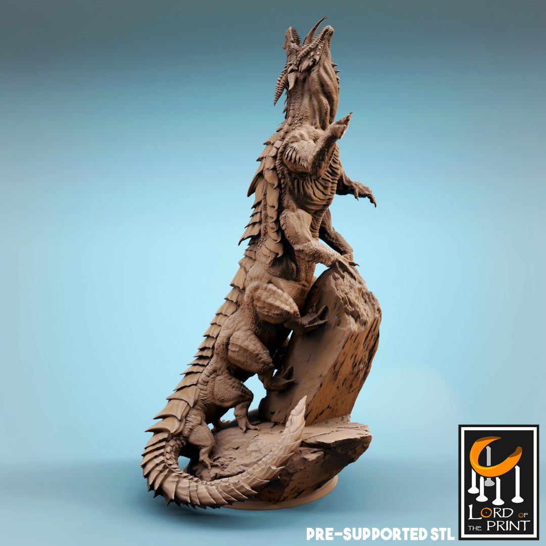 dragon kin behir Unpainted Resin 3D Printed Miniature