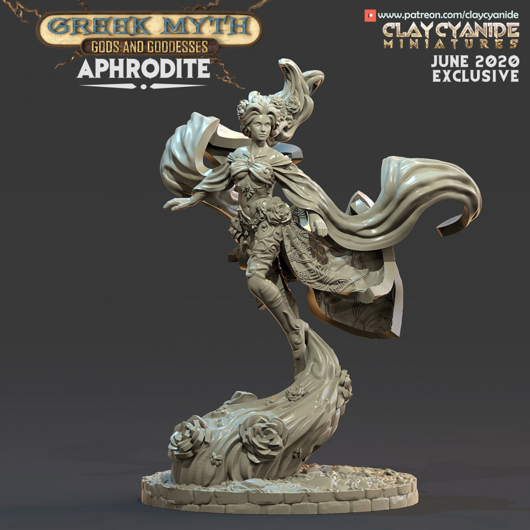 3d printed miniature Aphrodite by Clay Cyanide