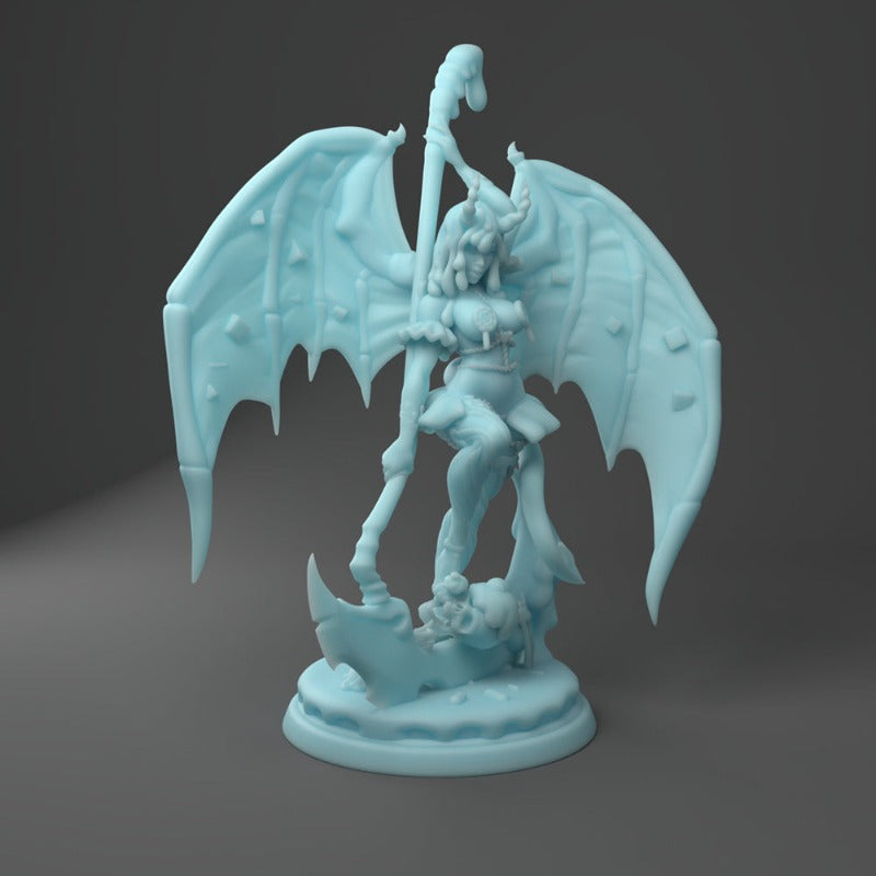 miniature Candy the succubus pinup sculpted by Twin Goddess