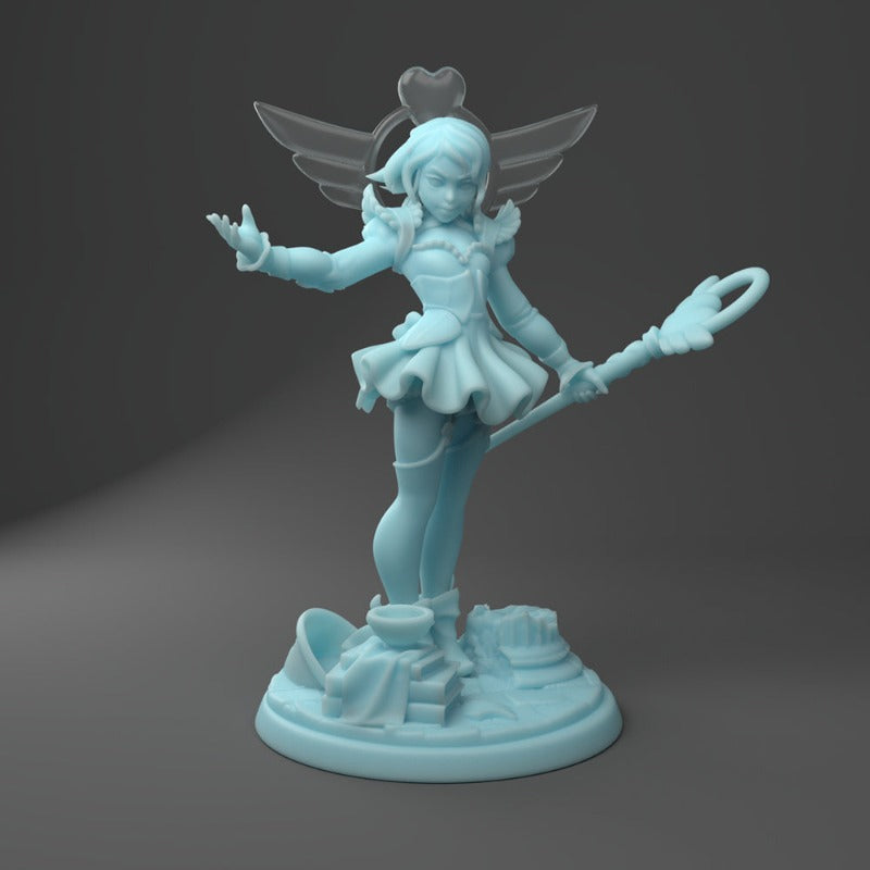 miniature Cleric Magical Girl sculpted by Twin Goddess