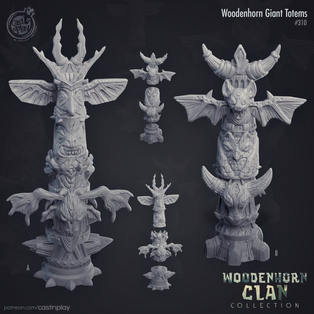 Woodenhorn Giant Totems